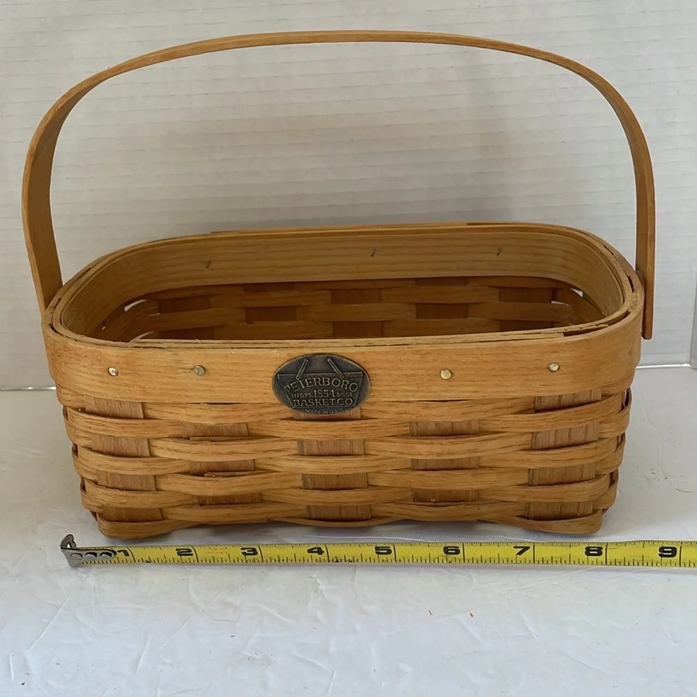 Peterboro Basket small rectangular handle